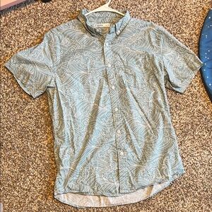 Sonoma Blue and White Casual Button Down Shirt